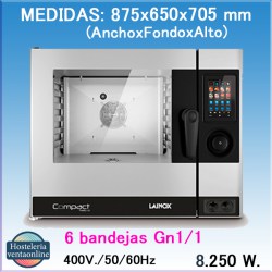 HORNO ELECTRICO LAINOX COMPACT 061 VAPOR DIRECTO